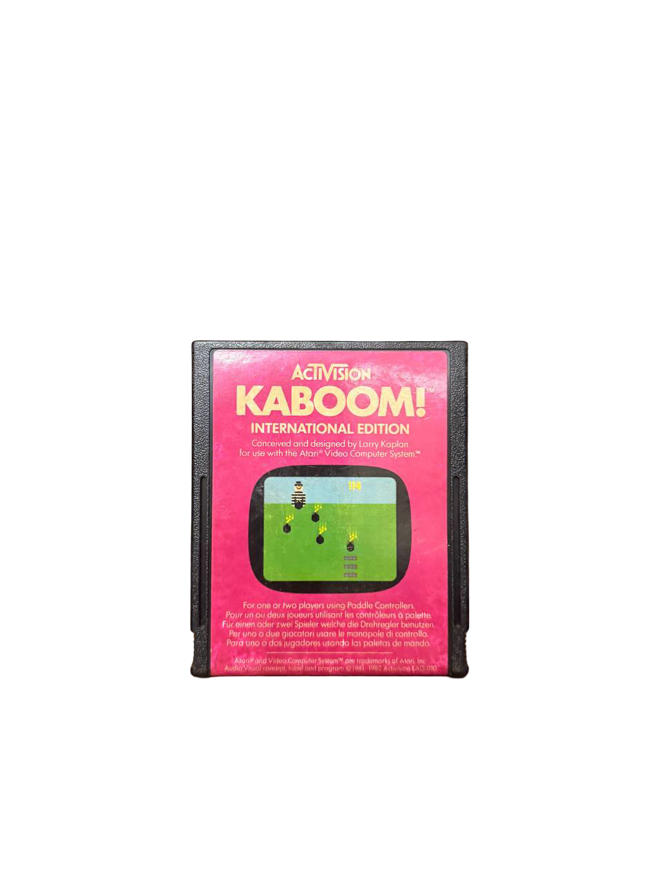 Kaboom! - Atari 2600 Cartridge - International Edition