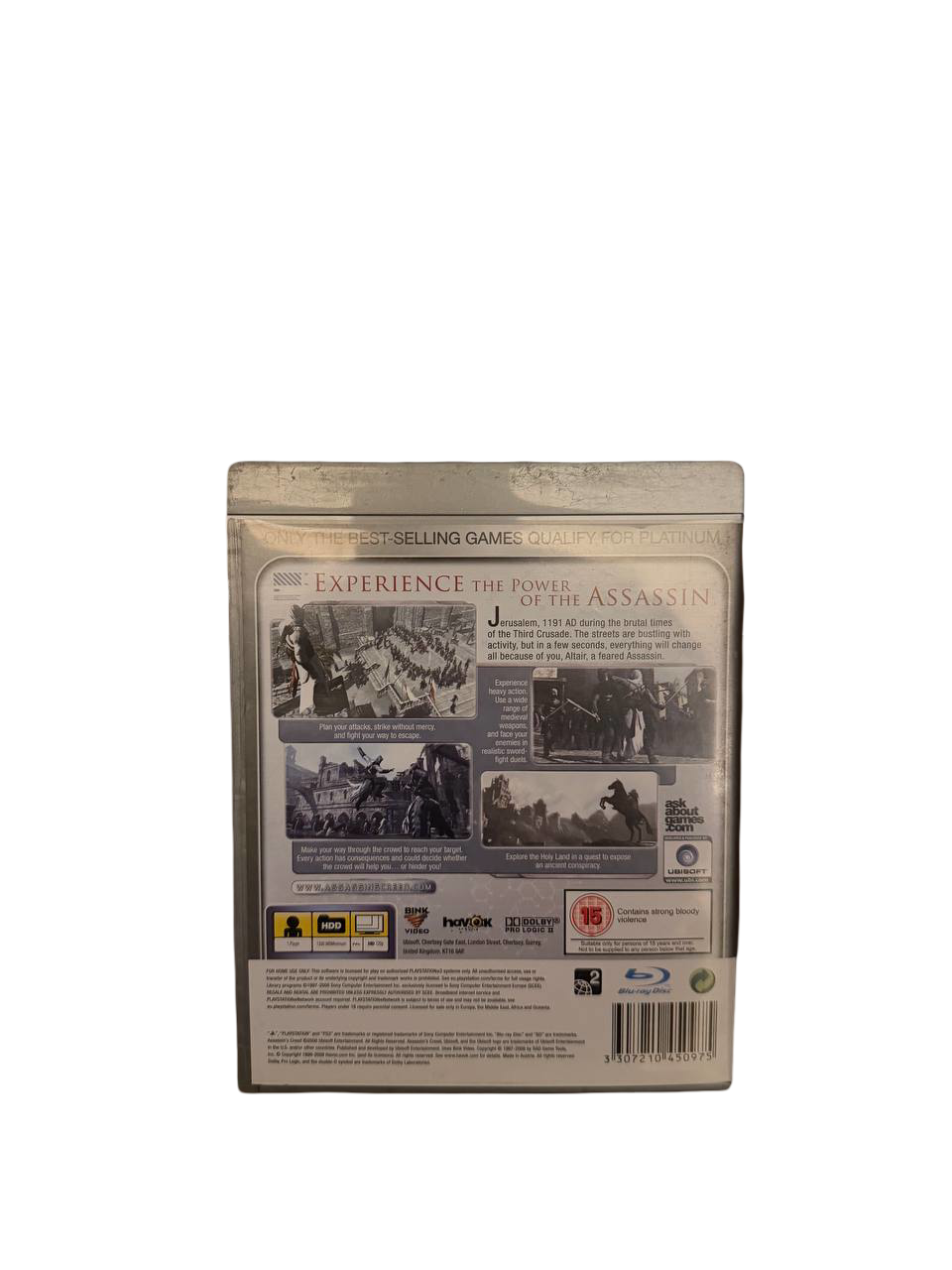 Assassin's Creed Platinum PS3 - Back Cover
