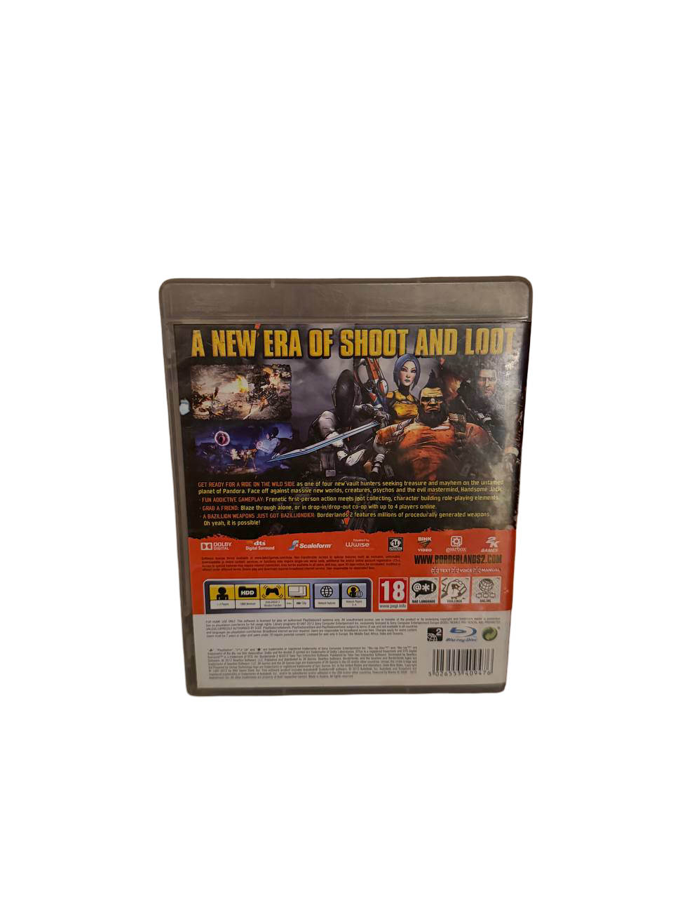 Borderlands 2 PS3 - Back Cover