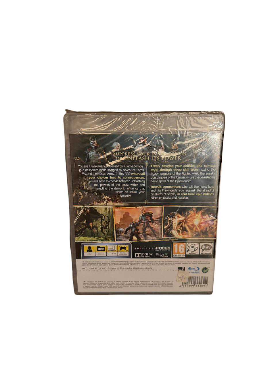 Bound by Flame PS3 - Back Cover