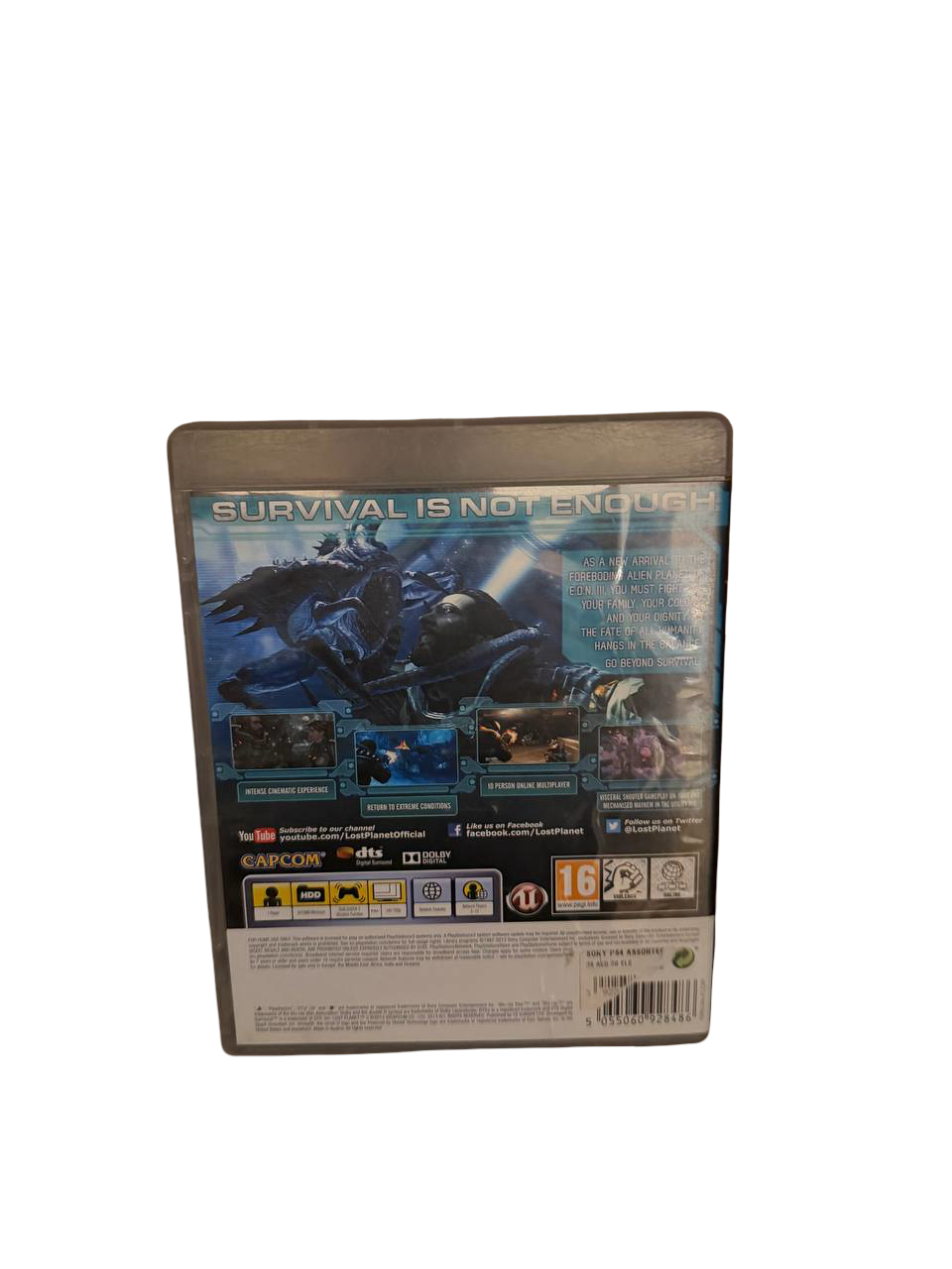 Lost Planet 3 PS3 - Back Cover