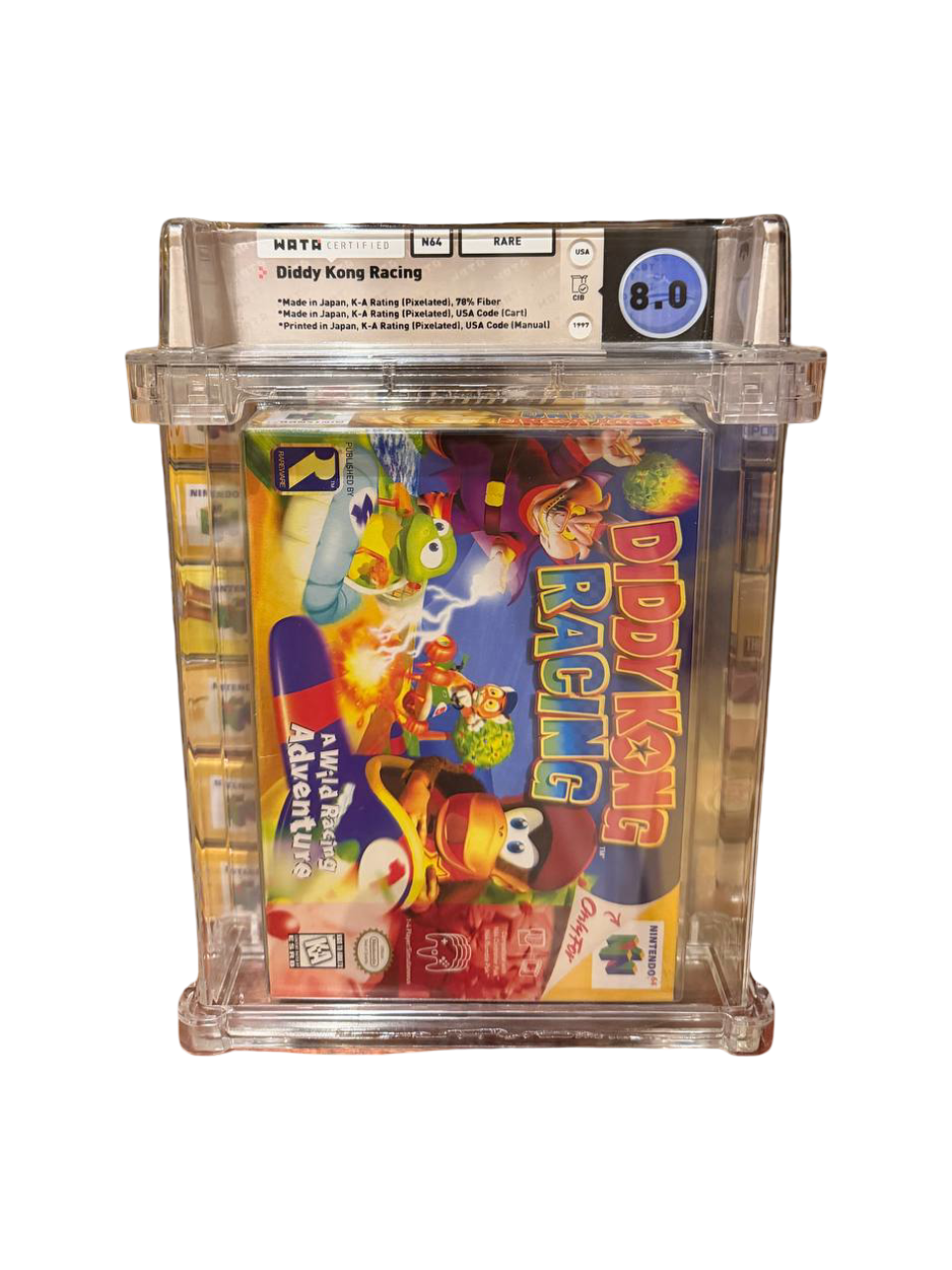 Diddy Kong Racing N64 WATA 8.0 CIB