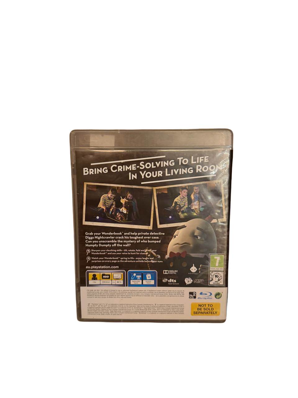 Diggs Nightcrawler Wonderbook PS3 - Back Cover