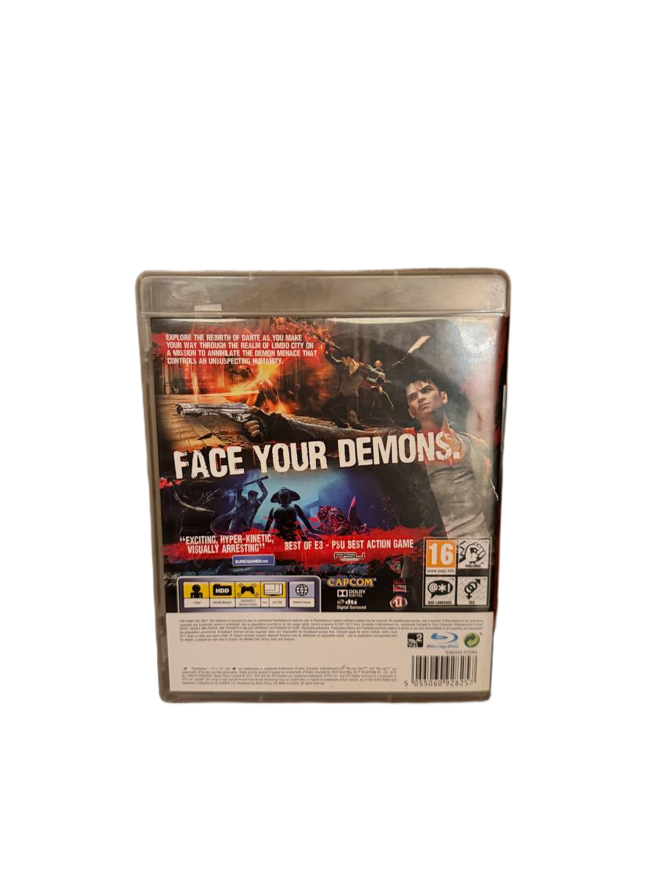 DMC Devil May Cry PS3 - Back Cover