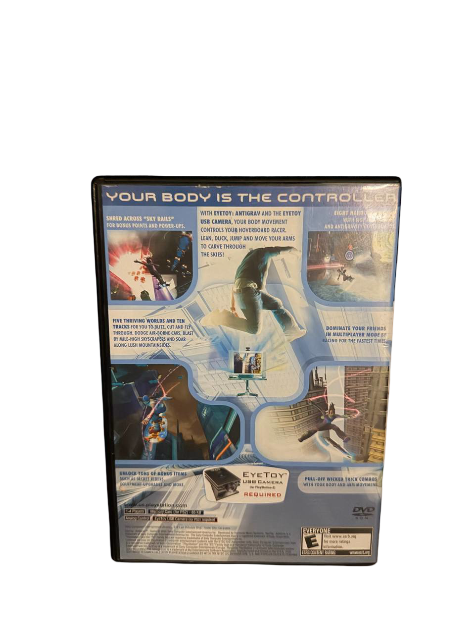EyeToy AntiGrav PS2 - Back Cover