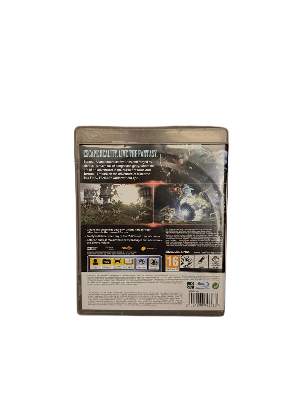 Final Fantasy XIV A Realm Reborn PS3 - Back Cover