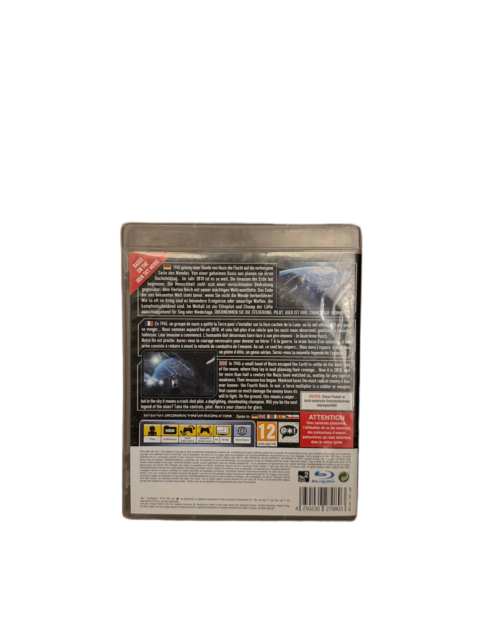 Iron Sky Invasion PS3 - Back Cover