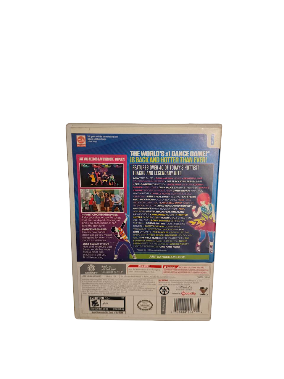 Just Dance 3 Target Exclusive Edition Wii - Back Cover