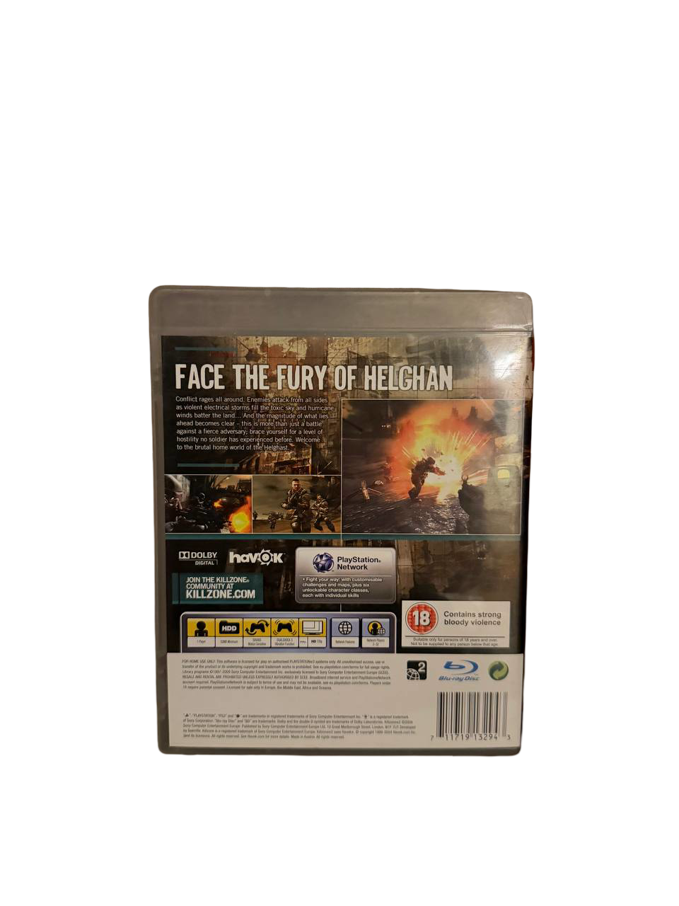 Killzone PS3 - Back Cover