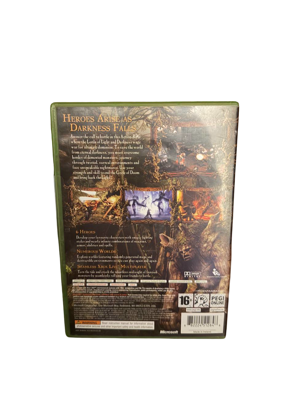 Kingdom Under Fire Circle of Doom Xbox 360 - Back Cover