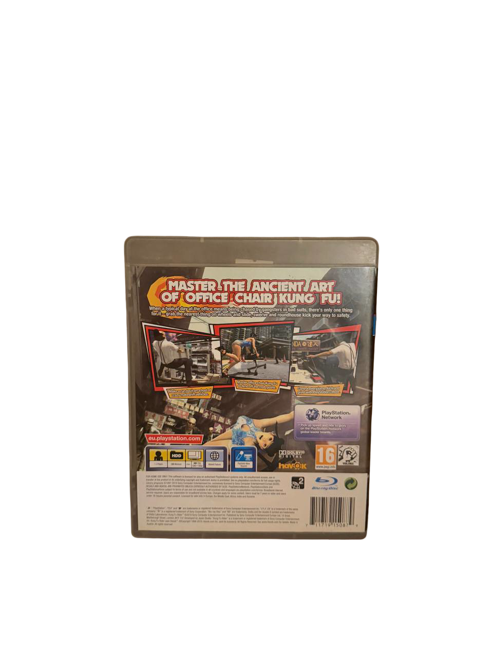 Kung Fu Rider PS3 - Back Cover