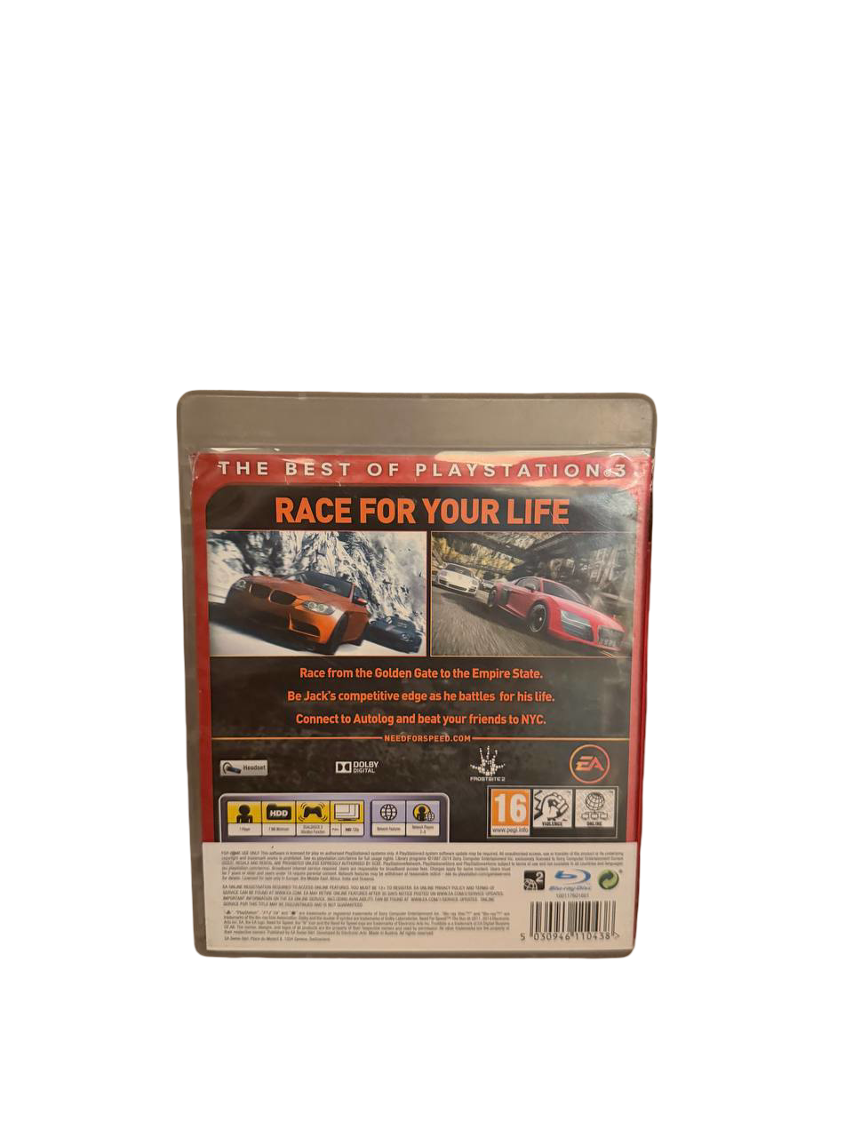 NFS The Run PS3 - Back Cover