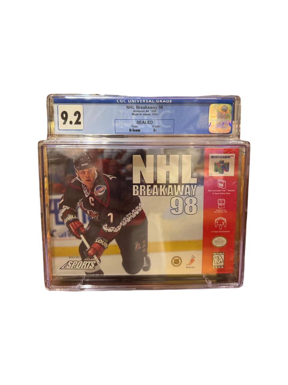 NHL Breakaway 98 N64 CGC 9.2 Sealed