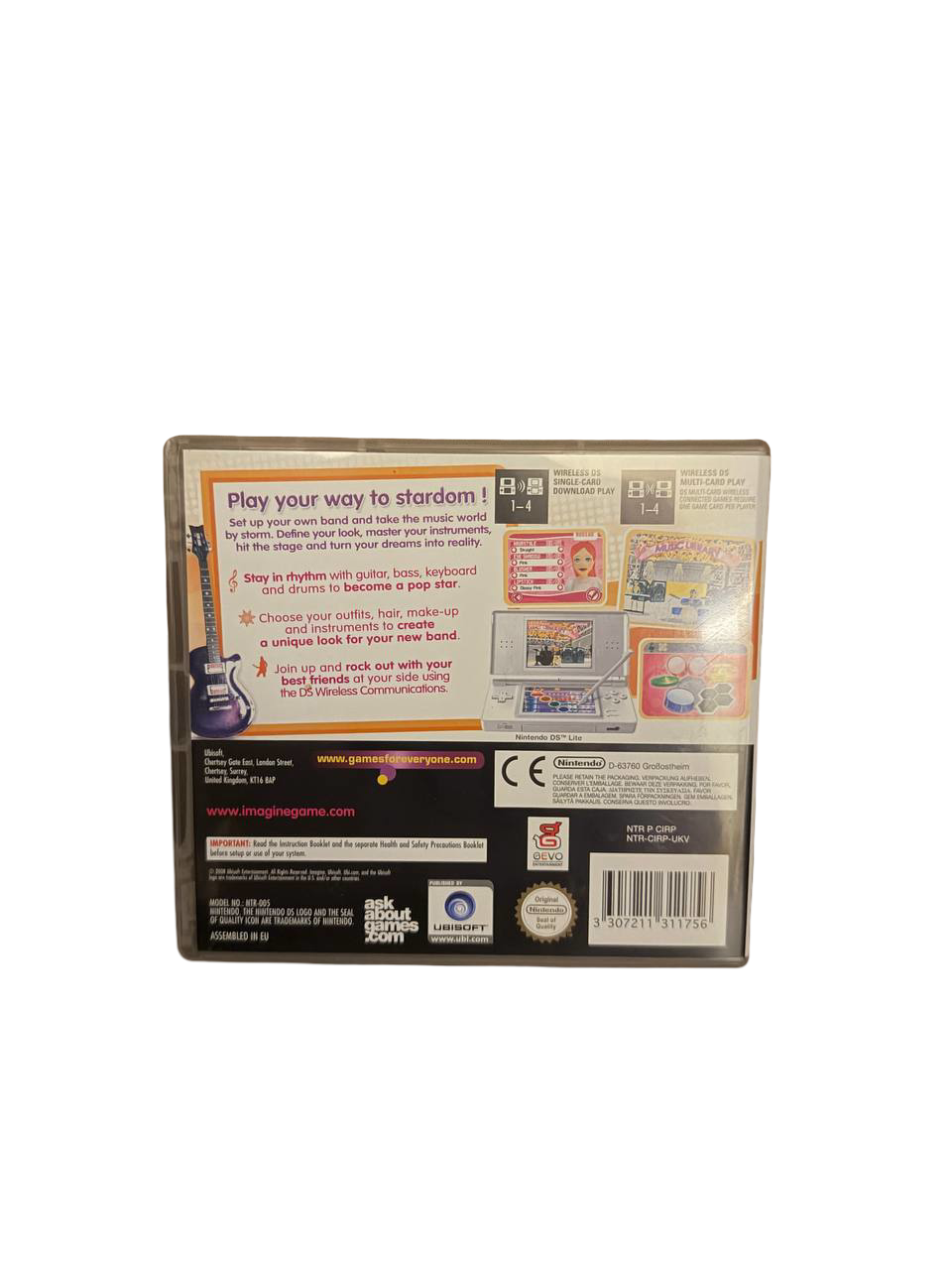 Imagine Girl Band DS - Back Cover
