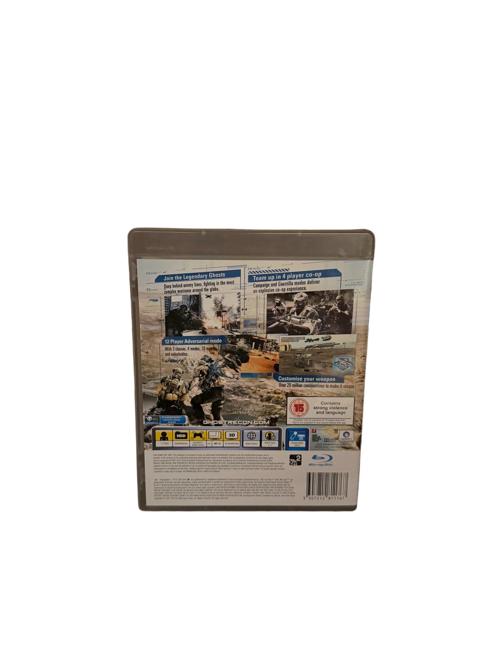 Ghost Recon PS3 - Back Cover