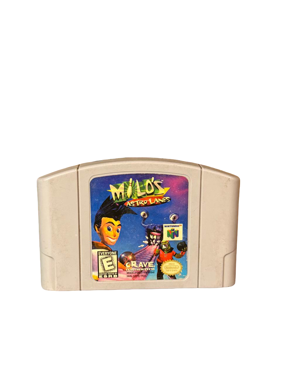 Milo's Astro Lanes N64 - Cartridge
