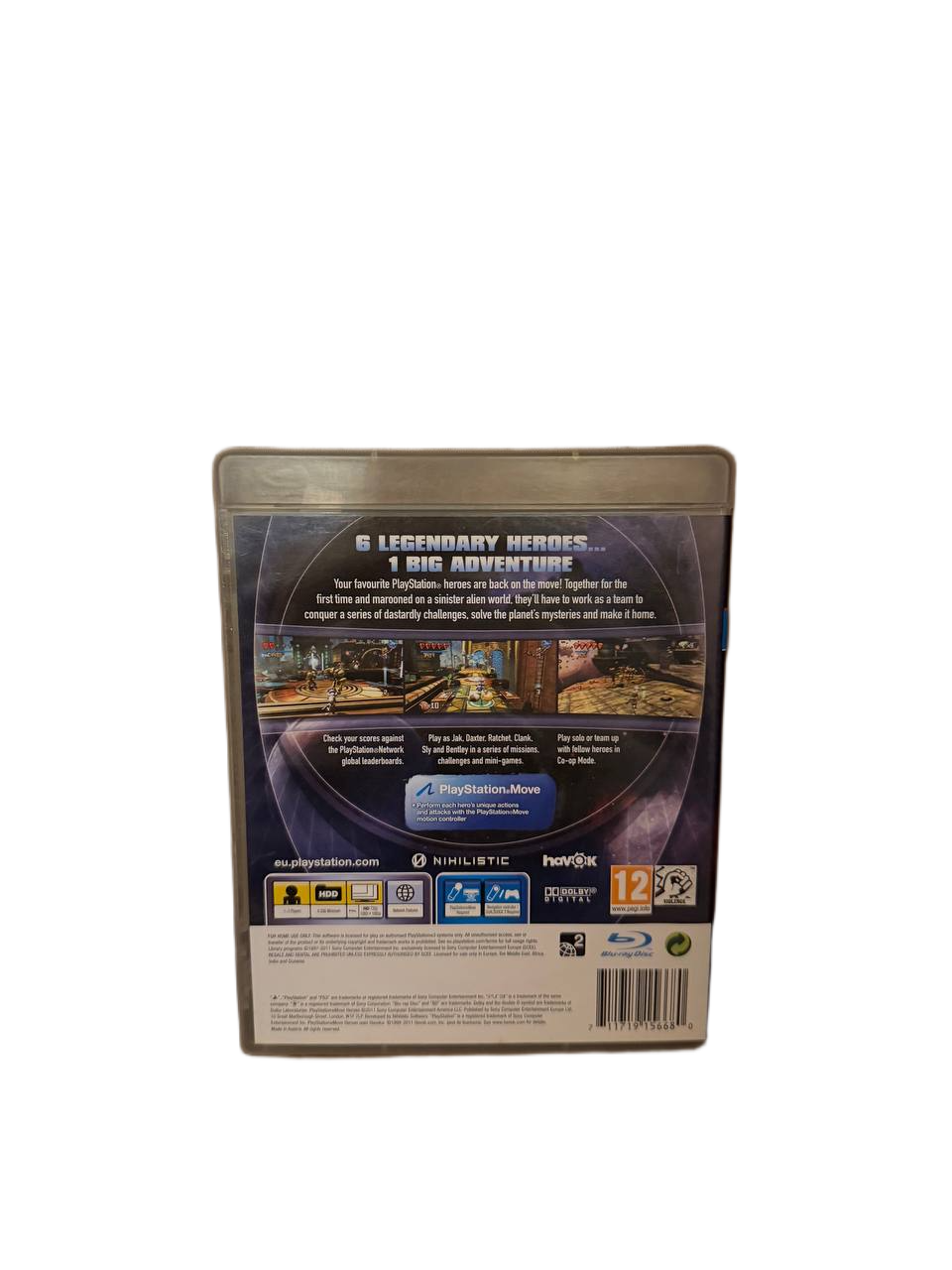 PlayStation Move Heroes PS3 - Back Cover