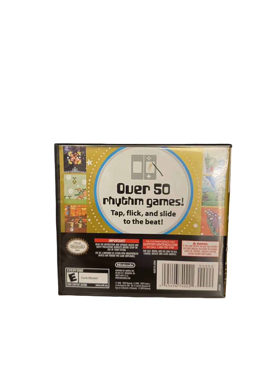 Rhythm Heaven Nintendo DS - Back Cover