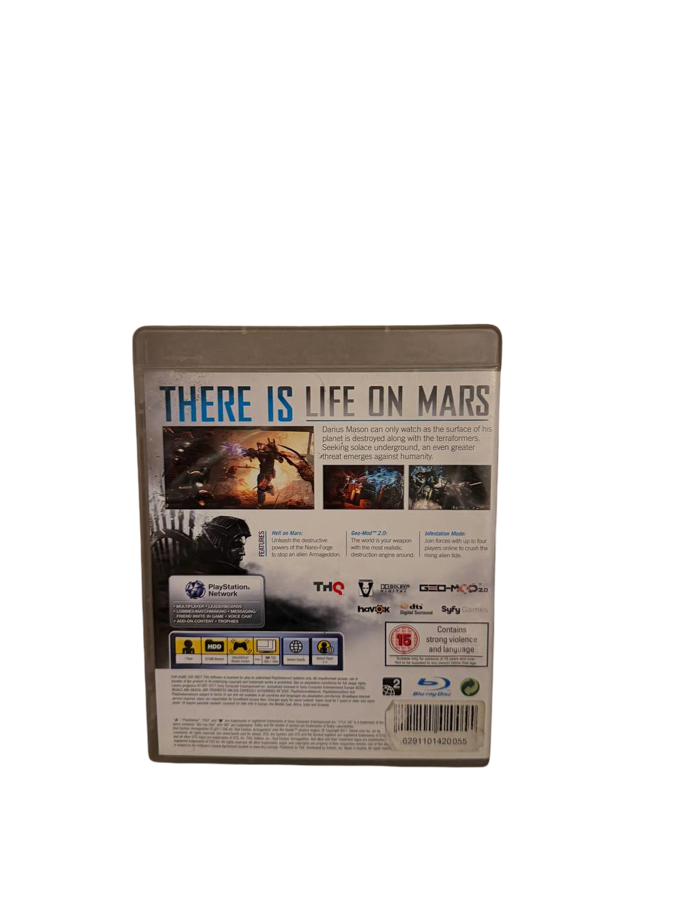 Red Faction Armageddon PS3 - Back Cover