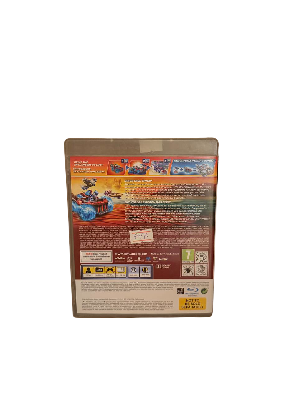 Skylanders SuperChargers PS3 - Back Cover