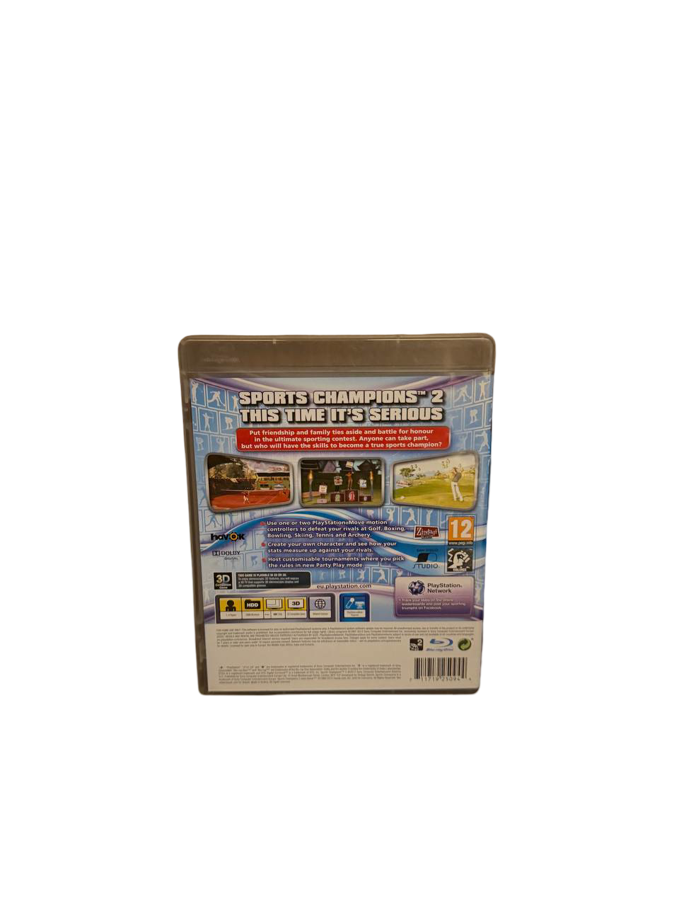 Sports Champions 2 PS3 - Back Cover