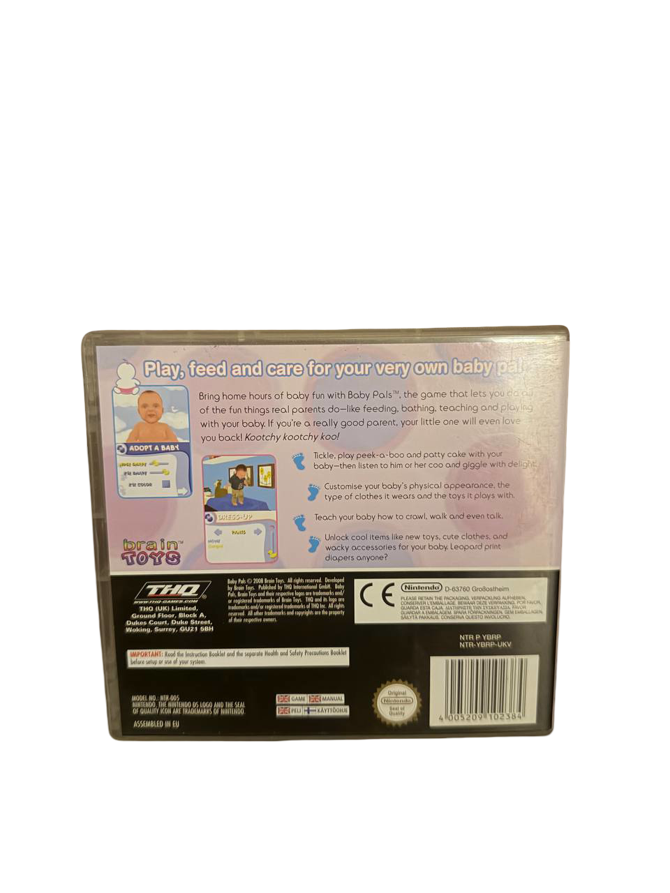 Baby Pals DS - Back Cover