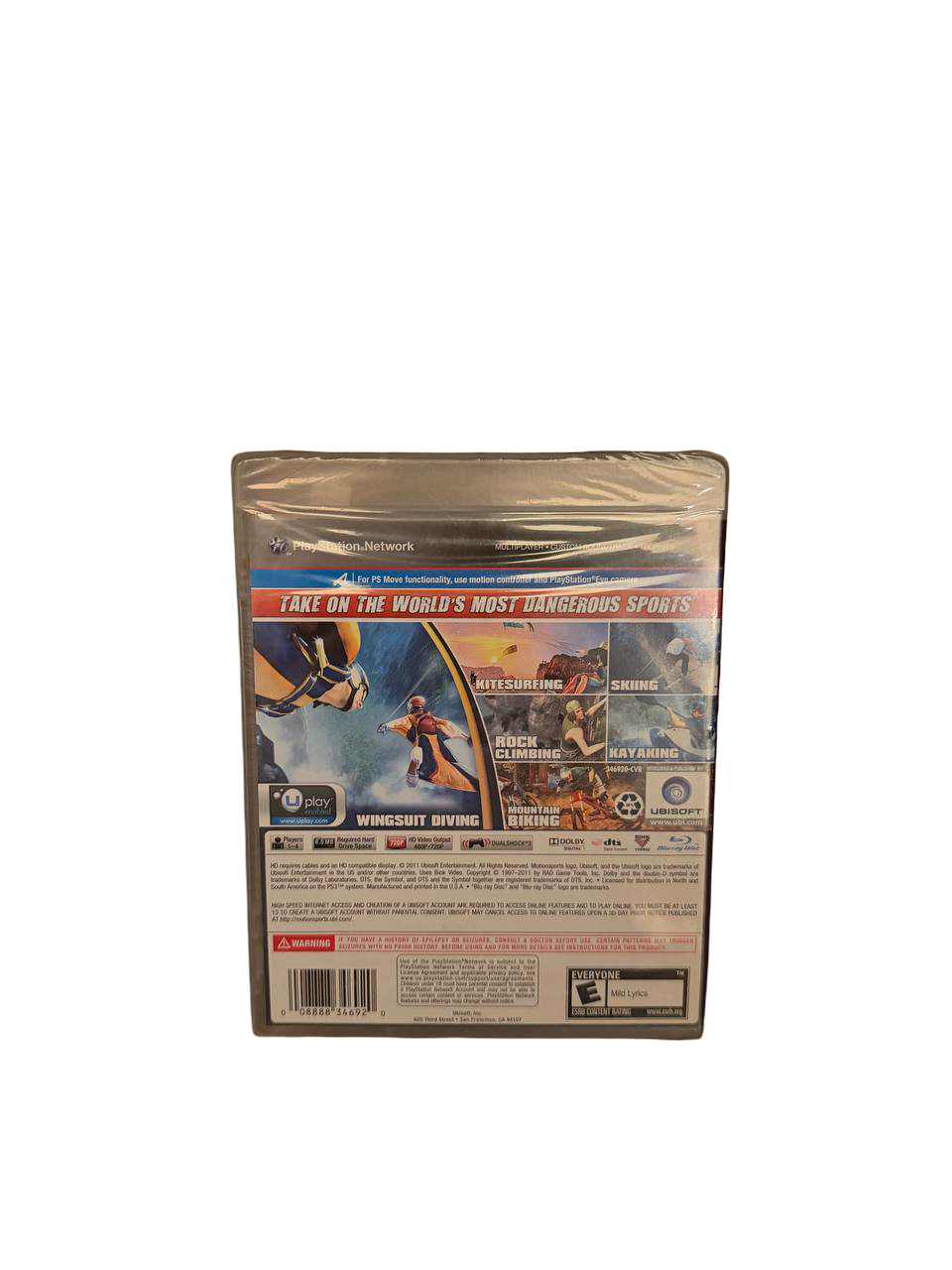MotionSports Adrenaline PS3 - Back Cover
