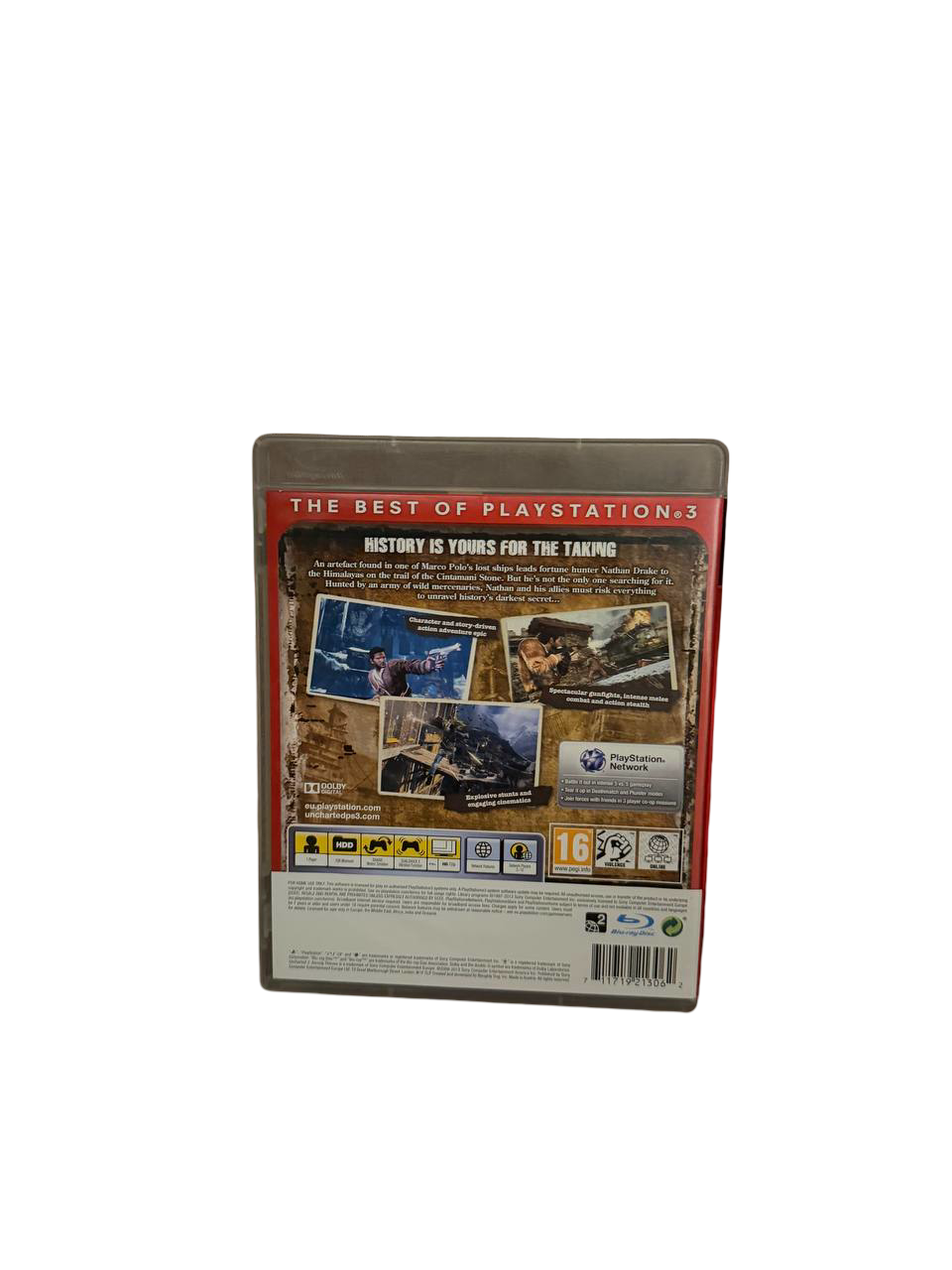 Uncharted 2 PS3 - Back Cover