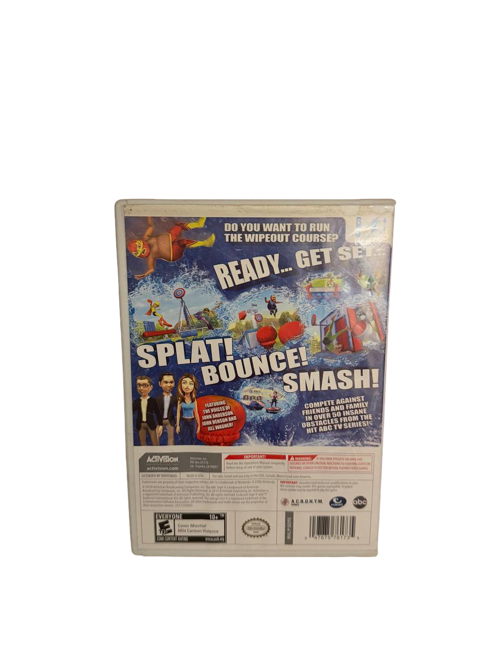Wipeout The Game Wii - Back Cover