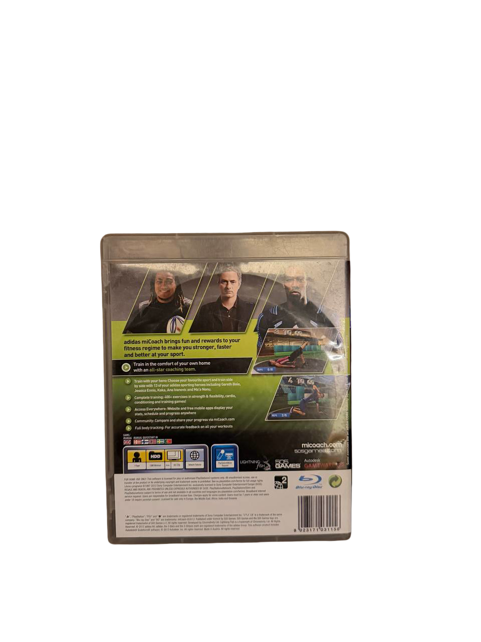 Adidas miCoach PS3 - Back Cover
