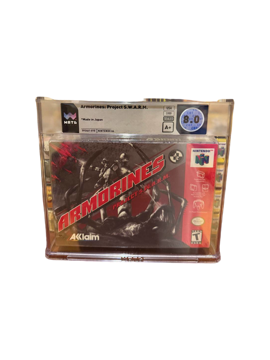 Armorines Project SWARM N64 WATA 8.0 A+ Sealed