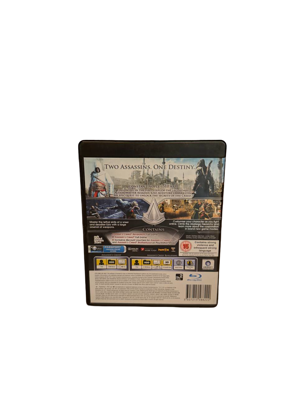 Assassin's Creed Revelations PS3 - Back Cover