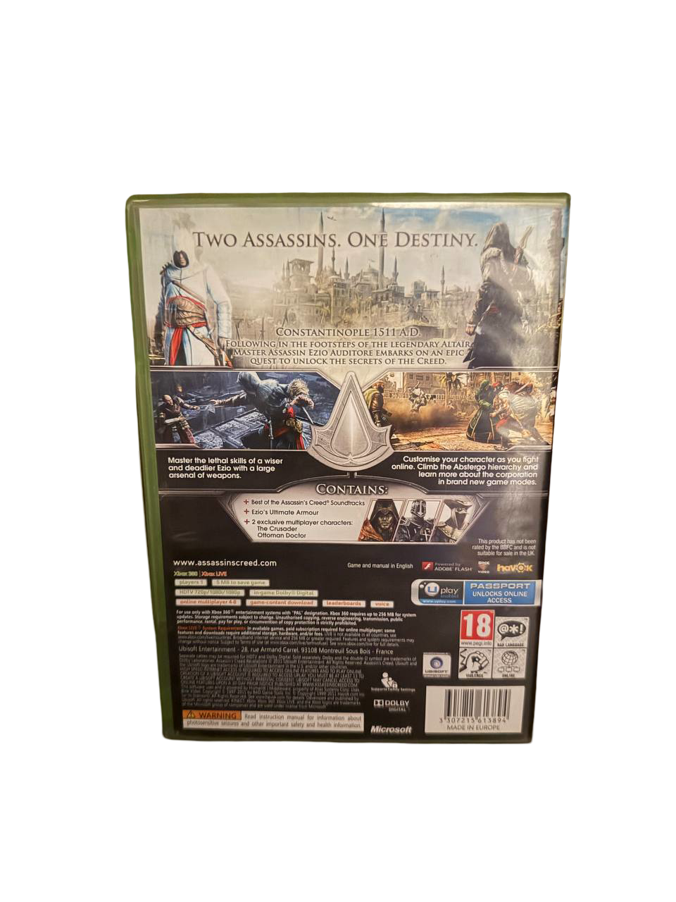 Assassin's Creed Revelations Special Edition Xbox 360 - Back Cover