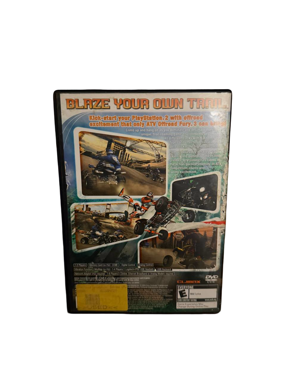 ATV Offroad Fury 3 PS2 - Back Cover