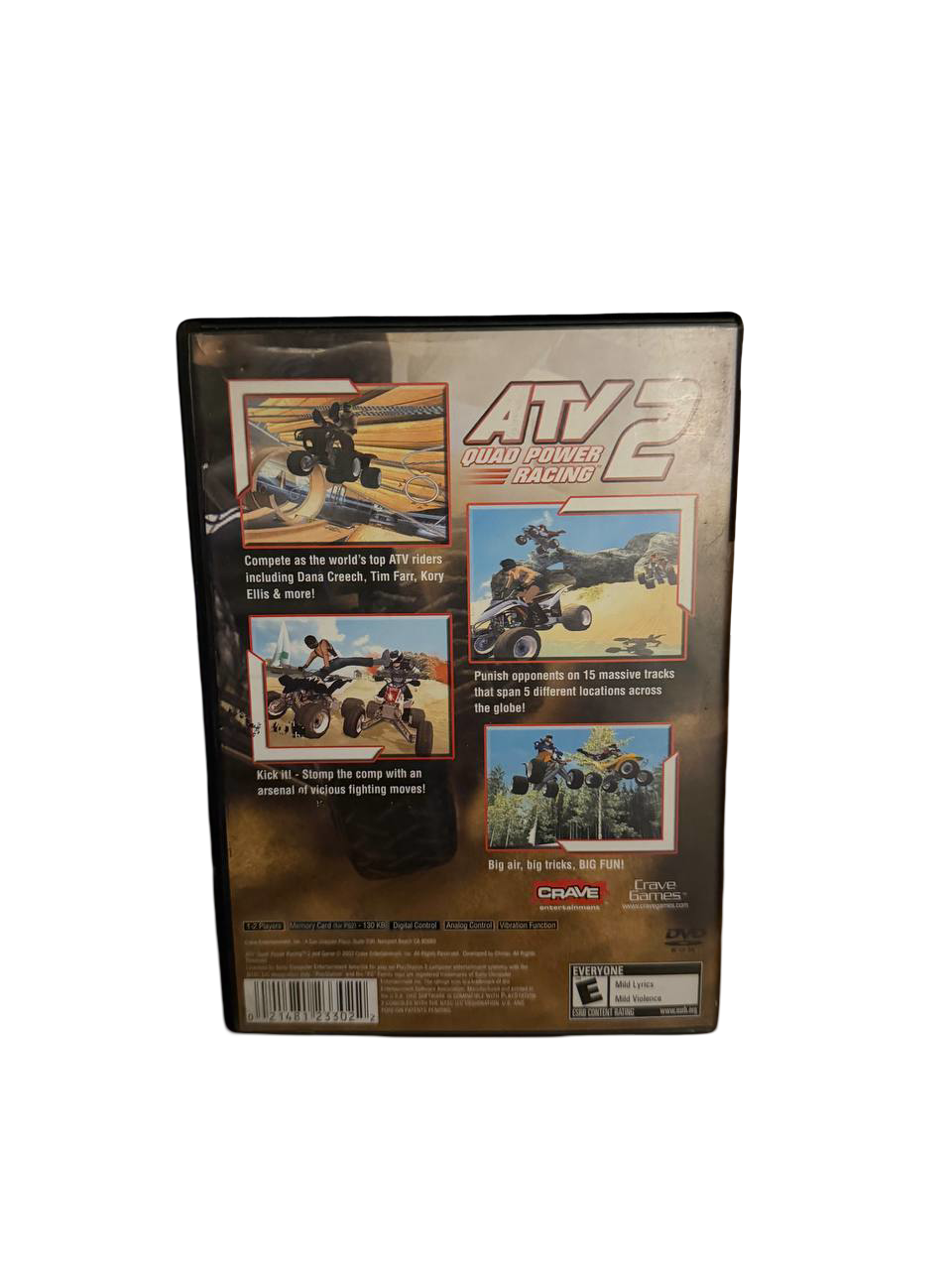 ATV Quad Power Racing 2 PS2 - Back Cover