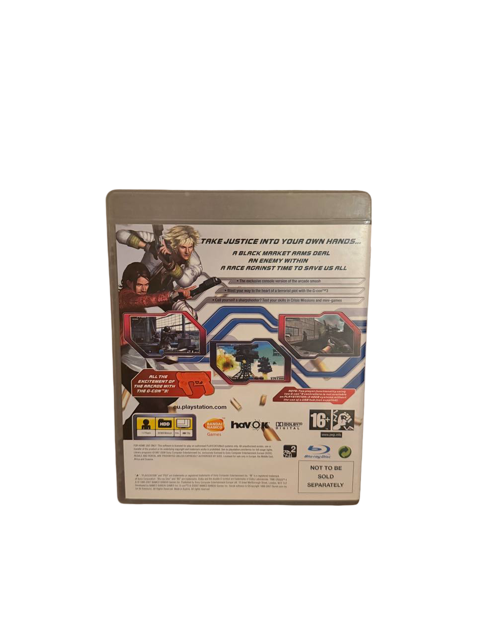 Time Crisis 4 PS3 - Back Cover