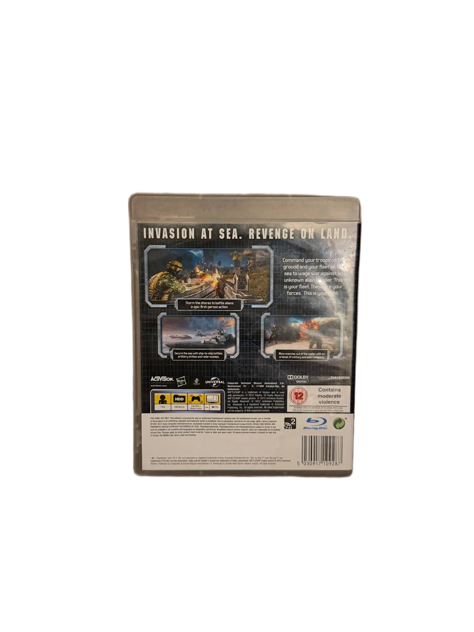 Battleship PS3 - Back Cover