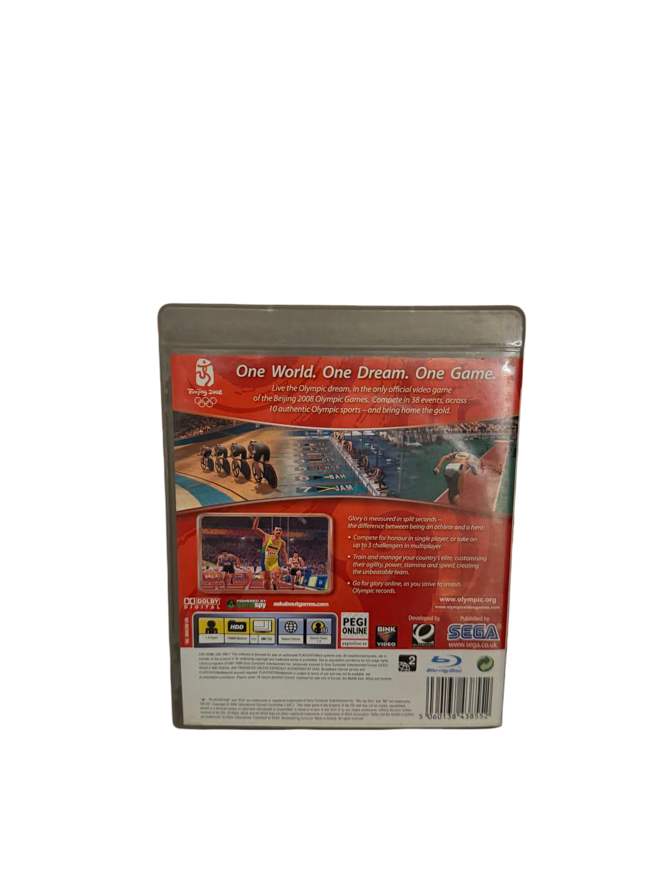 Beijing 2008 Olympics PS3 - Back Cover