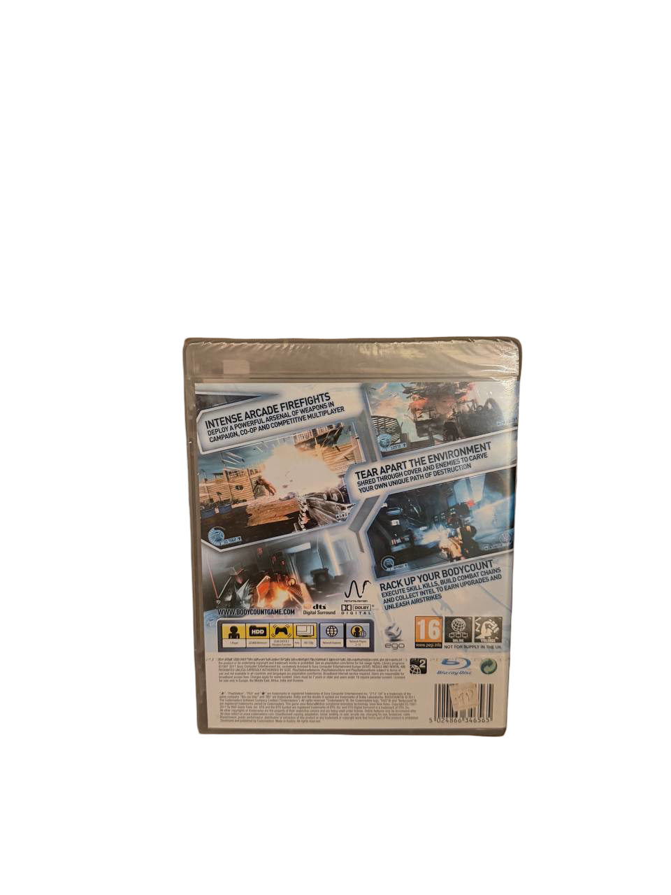 Bodycount PS3 - Back Cover