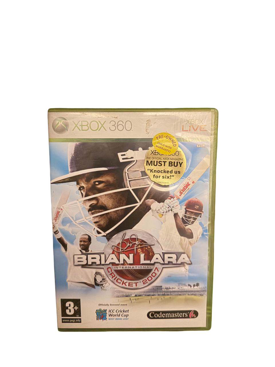 Brian Lara International Cricket 2007 Xbox 360 - Front Cover