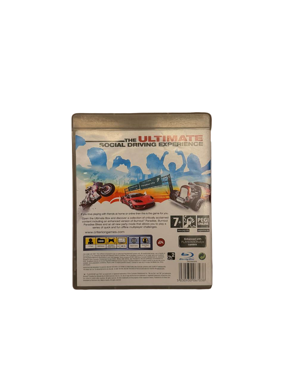 Burnout Paradise Ultimate Box PS3 - Back Cover