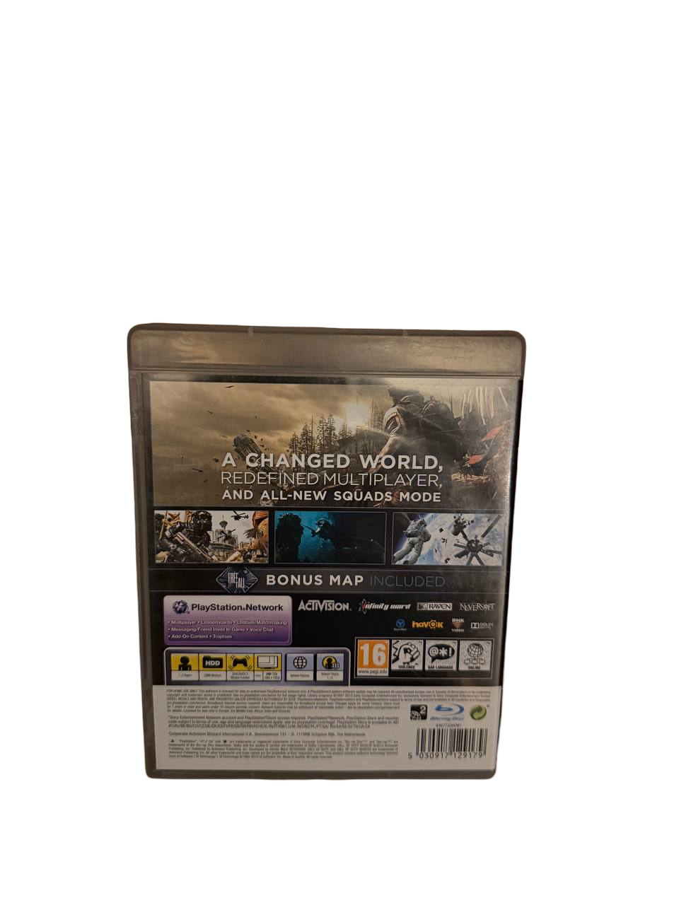 Call of Duty Ghosts PS3 - Back Cover