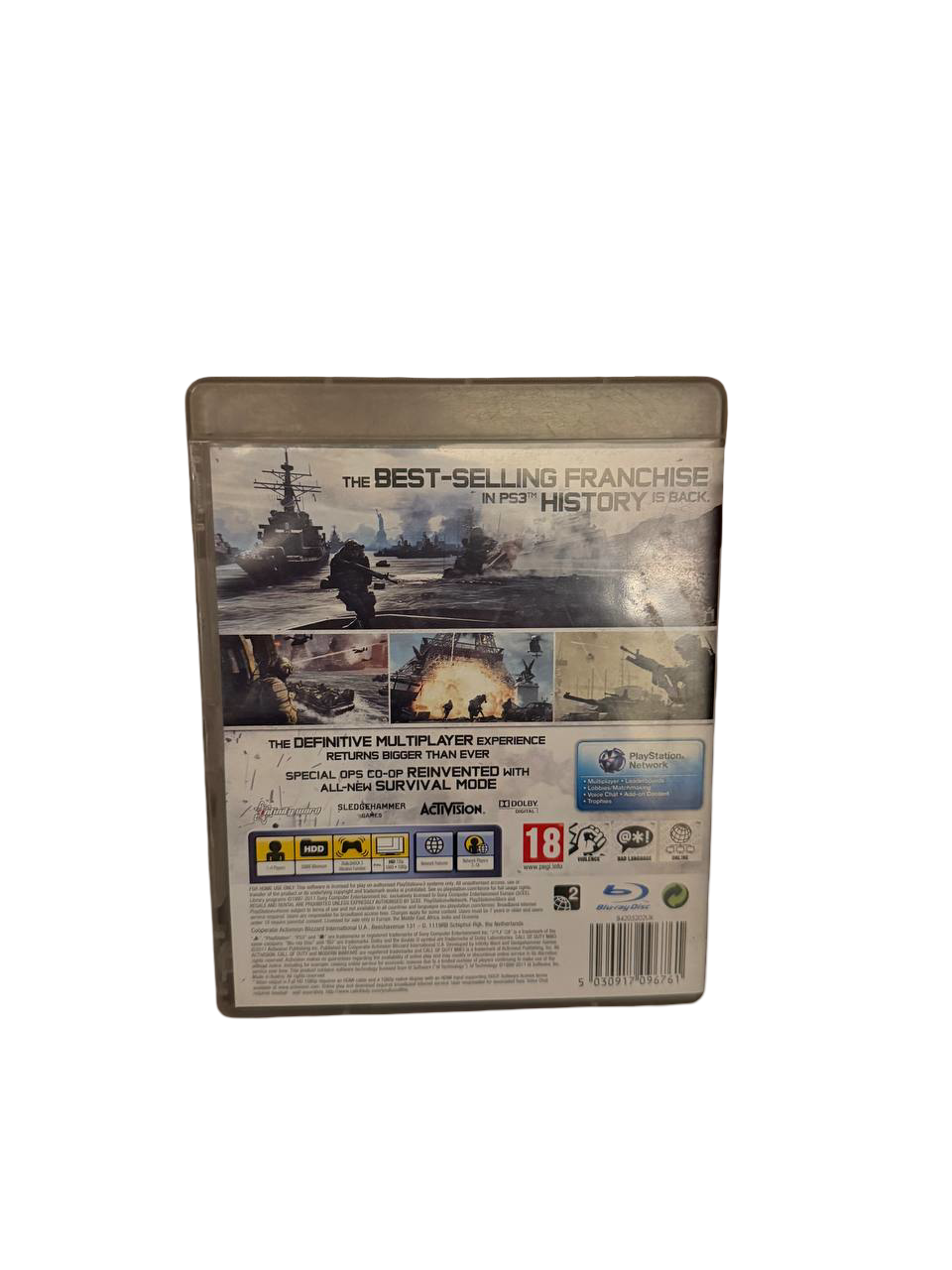 Call of Duty MW3 PS3 - Back Cover