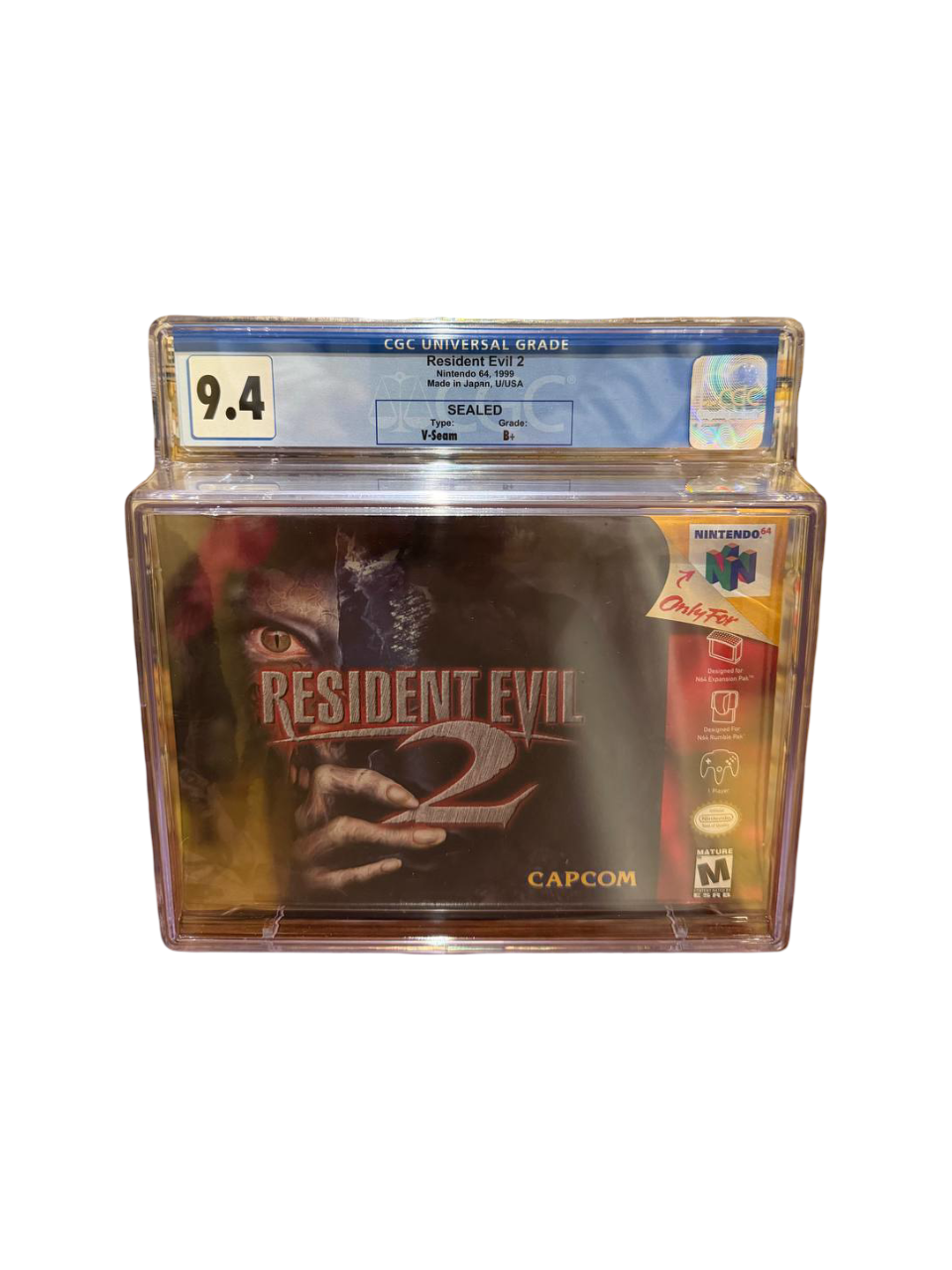 Resident Evil 2 N64 CGC 9.4 Sealed