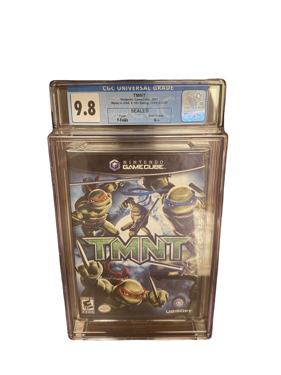 TMNT GameCube CGC 9.8 Sealed - Front