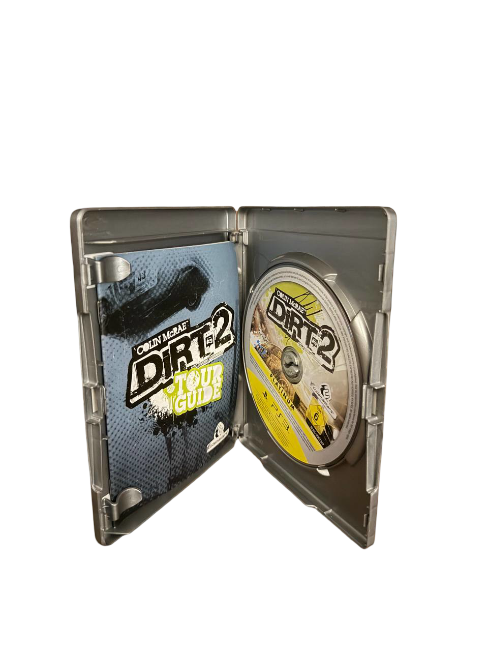 Colin McRae DiRT 2 PS3 Platinum Steelbook - Disc and Tour Guide