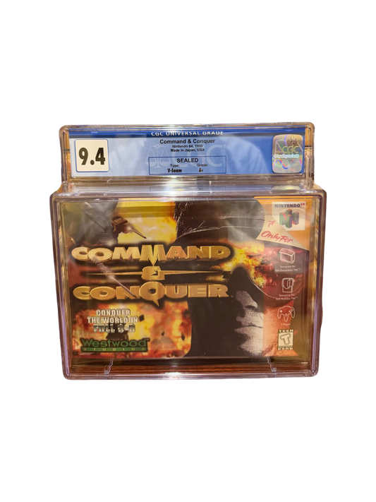 Command and Conquer N64 CGC 9.4 A+ Sealed