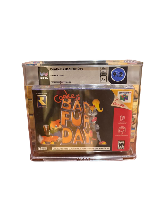 Conker's Bad Fur Day N64 WATA 9.2 A+ Sealed