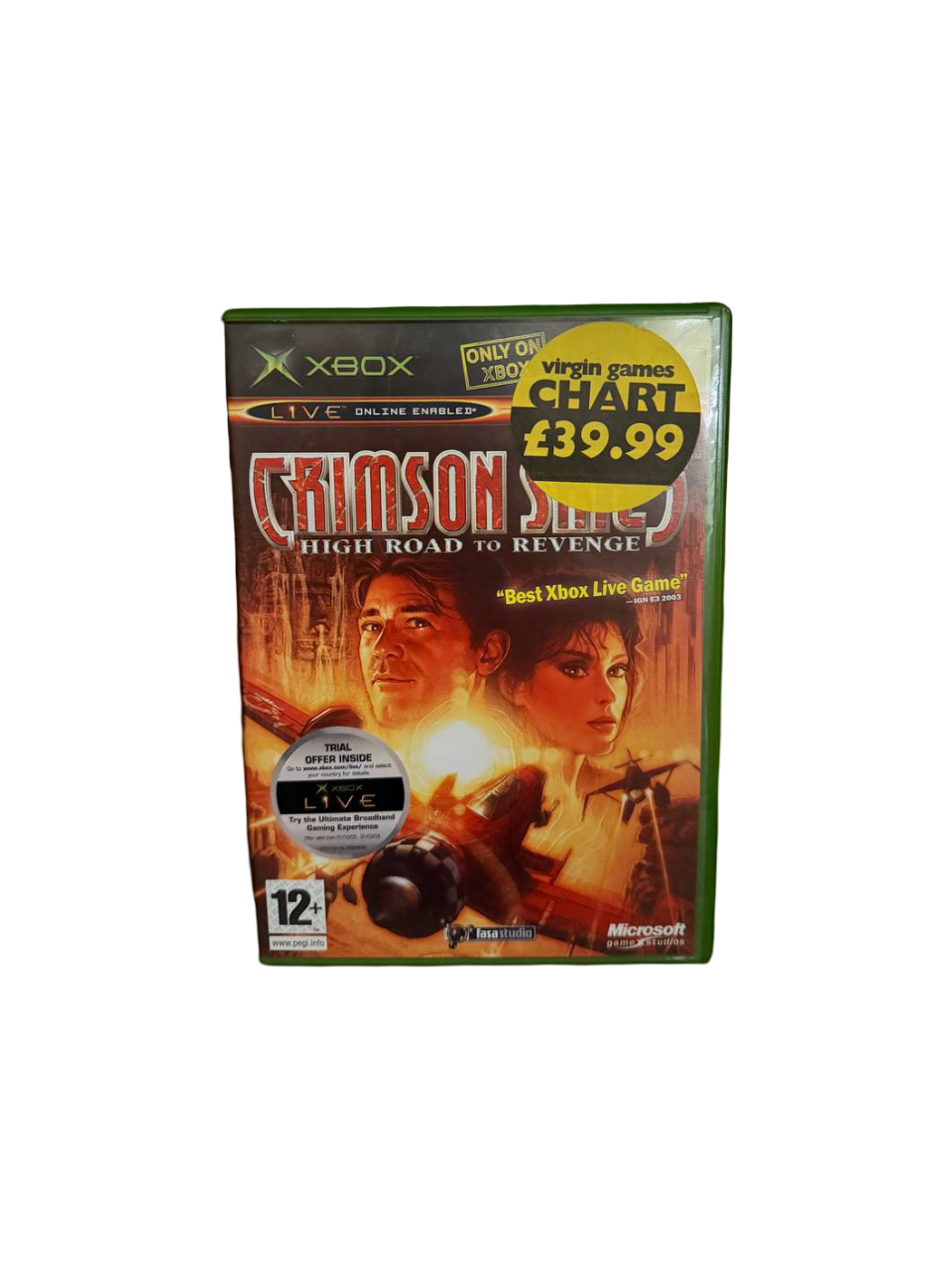 Crimson Skies High Road to Revenge Xbox PAL CIB