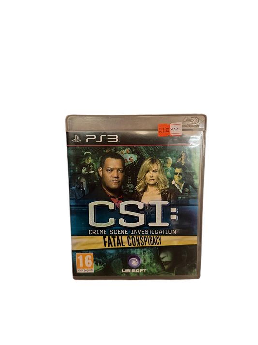 CSI Fatal Conspiracy PS3 - Front Cover